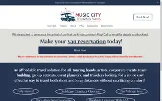 Musiccitytouringvans.com Screenshot 2024-04-27 02:53:23