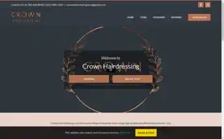 Crownhairdressing.ie Screenshot 2024-05-25 12:33:38