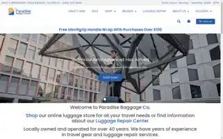 Paradisebaggage.com Screenshot 2024-05-13 07:46:40