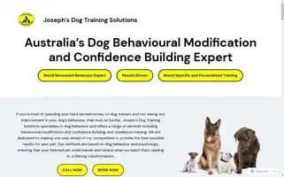 Josephsdogtrainingsolutions.com Screenshot 2024-05-21 18:38:01