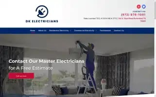 Dkelectricians.com Screenshot 2024-07-05 21:23:10