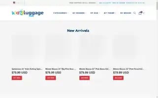 Kidsluggagestore.com Screenshot 2024-04-25 22:49:36