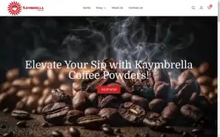 Kaymbrellacoffee.com Screenshot 2024-05-22 06:15:46