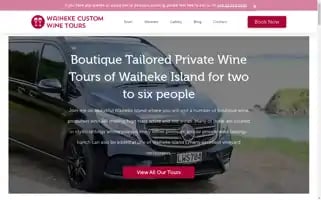 Waihekecustomwinetours.co.nz Screenshot 2024-04-17 07:21:08