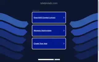 Tidebridals.com Screenshot 2024-05-19 09:03:07