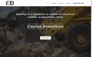 Claytondemolition.com Screenshot 2024-05-22 02:47:39