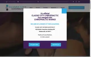 Classiccitychiropractic.com Screenshot 2024-06-12 20:04:36