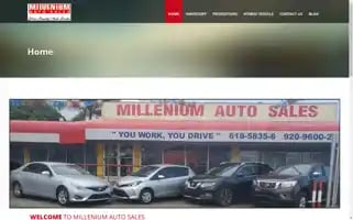 Milleniumautosales.site Screenshot 2024-05-19 11:03:37