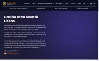 Utansvensklicens.casino Screenshot 2024-06-15 13:54:25