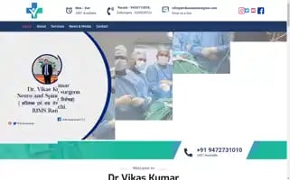 Drvikasneurosurgeon.com Screenshot 2024-05-21 18:13:11