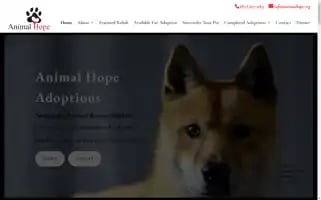 Animalhope.org Screenshot 2024-07-06 11:51:54