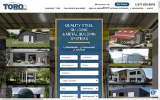 Torosteelbuildings.com Screenshot 2024-05-14 14:06:07