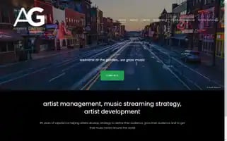 Artistgardenentertainment.com Screenshot 2024-07-06 10:06:18