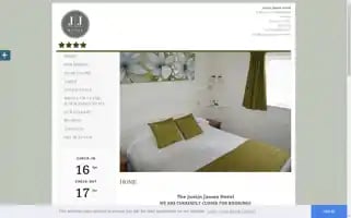 Justinjameshotel.com Screenshot 2024-04-16 09:19:37