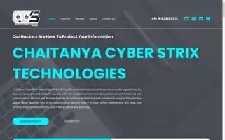 Chaitanyacyberstrix.com Screenshot 2024-05-20 00:47:54
