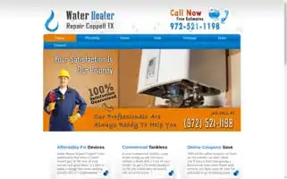 Waterheaterrepaircoppell.com Screenshot 2024-05-16 23:42:44