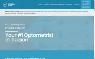 Tucsonoptometryclinic.com Screenshot 2024-05-16 22:29:11