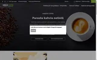 Unisoncoffee.fi Screenshot 2024-07-03 09:32:50