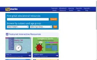 Topmarks.co.uk Screenshot 2024-05-14 13:52:15