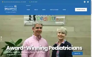 Bullochpediatrics.com Screenshot 2024-07-05 17:27:29