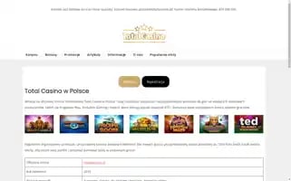 Totalkasynos.pl Screenshot 2024-07-05 02:07:38