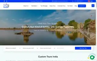 Customtoursindia.com Screenshot 2024-04-26 14:26:56