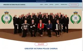 Greatervictoriapolicechorus.com Screenshot 2024-07-04 20:16:22