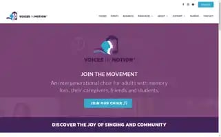 Voicesinmotionchoirs.org Screenshot 2024-07-04 20:19:24