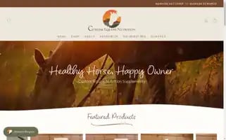 Customequinenutrition.com Screenshot 2024-05-05 13:43:52