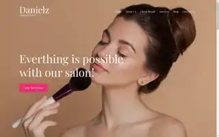 Danielzbeautyhubsalon.com Screenshot 2024-05-20 21:14:41