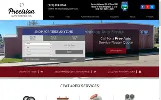 Precisionautoserviceco.com Screenshot 2024-05-16 13:22:22
