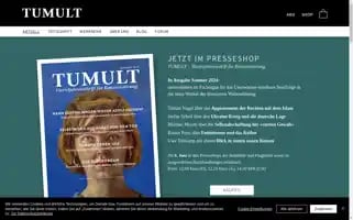 Tumult-magazine.net Screenshot 2024-07-02 04:18:48