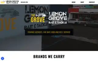 Lemongrovebaittackle.com Screenshot 2024-06-13 04:34:50