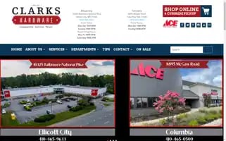 Clarkshardware.com Screenshot 2024-07-04 18:28:56