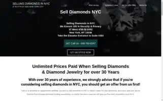 Sellingdiamondsinnyc.com Screenshot 2024-07-06 22:01:19