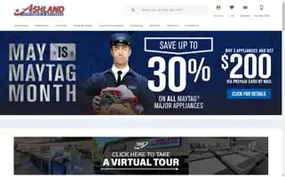 Ashlandapplianceandmattress.com Screenshot 2024-05-08 14:36:42