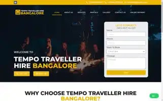 Tempotravellerhirebangalore.com Screenshot 2024-04-22 23:17:22