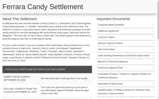 Ferraracandysettlement.com Screenshot 2024-05-15 22:04:25
