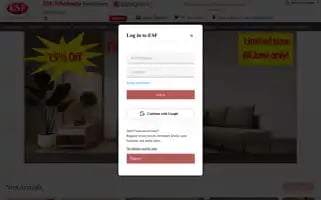 Esfwholesalefurniture.com Screenshot 2024-06-13 06:00:56