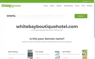 Whitebayboutiquehotel.com Screenshot 2024-04-22 11:20:03