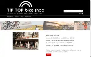 Tiptopbikeshop.com Screenshot 2024-07-01 07:45:03