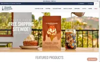 Groundsandhoundscoffee.com Screenshot 2024-05-04 02:50:59