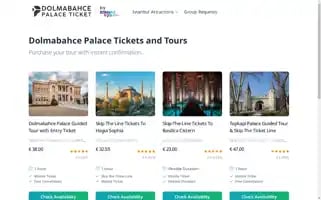 Dolmabahcepalaceticket.com Screenshot 2024-04-22 12:46:55