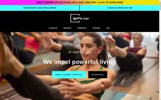 Igniteyogadayton.com Screenshot 2024-07-06 01:36:15