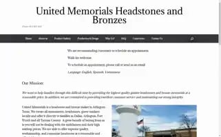 Unitedmemorials.net Screenshot 2024-06-13 09:28:23