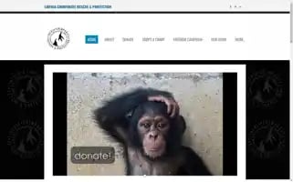 Liberiachimpanzeerescue.org Screenshot 2024-06-15 15:52:22