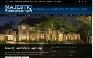 Majesticoutdoorlighting.com Screenshot 2024-05-16 06:39:19