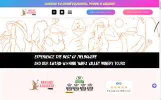 Dancingkangarootours.com Screenshot 2024-04-17 08:53:42