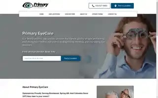 Primaryeyecare.com Screenshot 2024-05-13 12:09:33