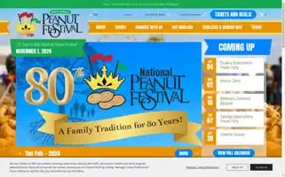 Nationalpeanutfestival.com Screenshot 2024-07-03 08:35:34